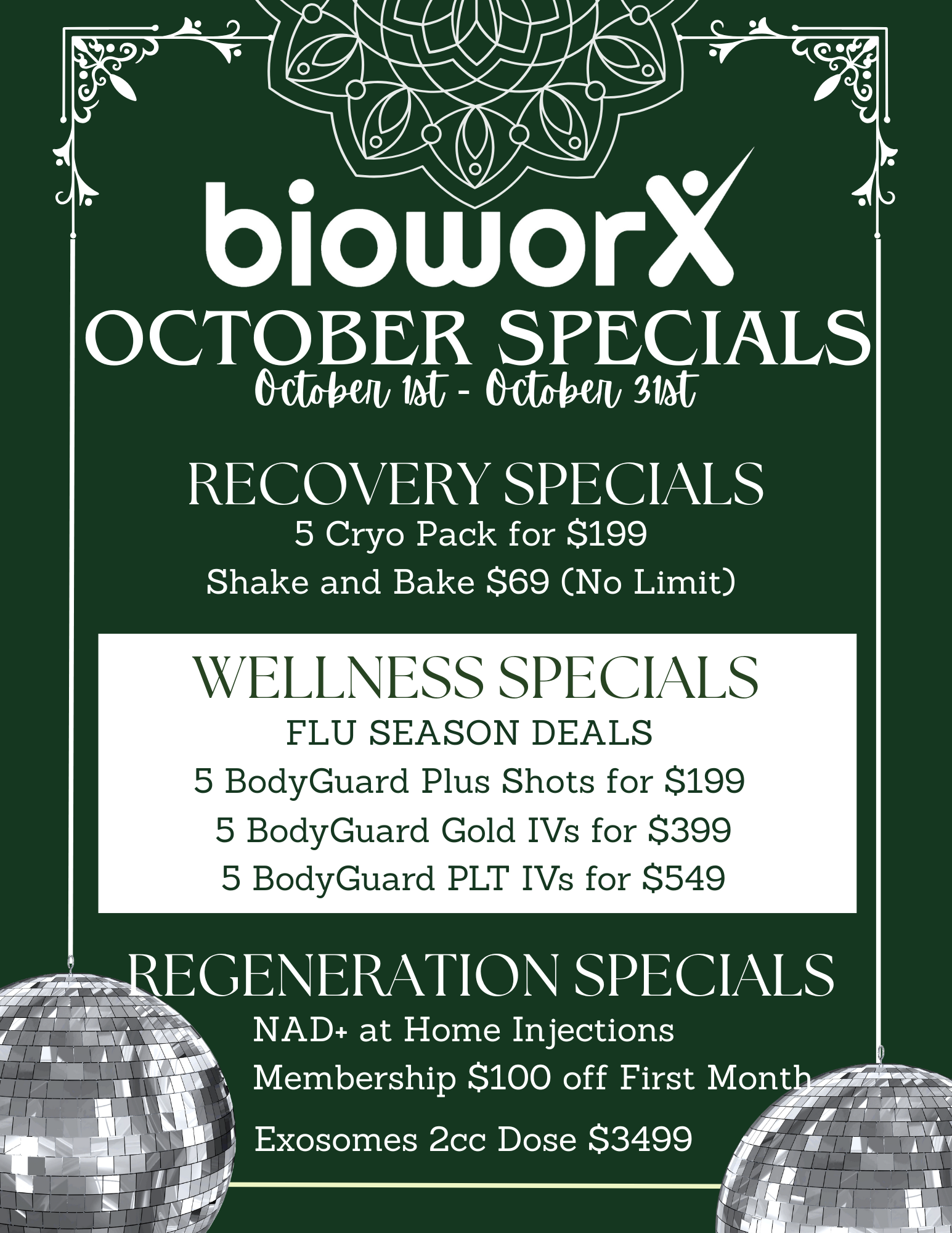 October Specials 2025