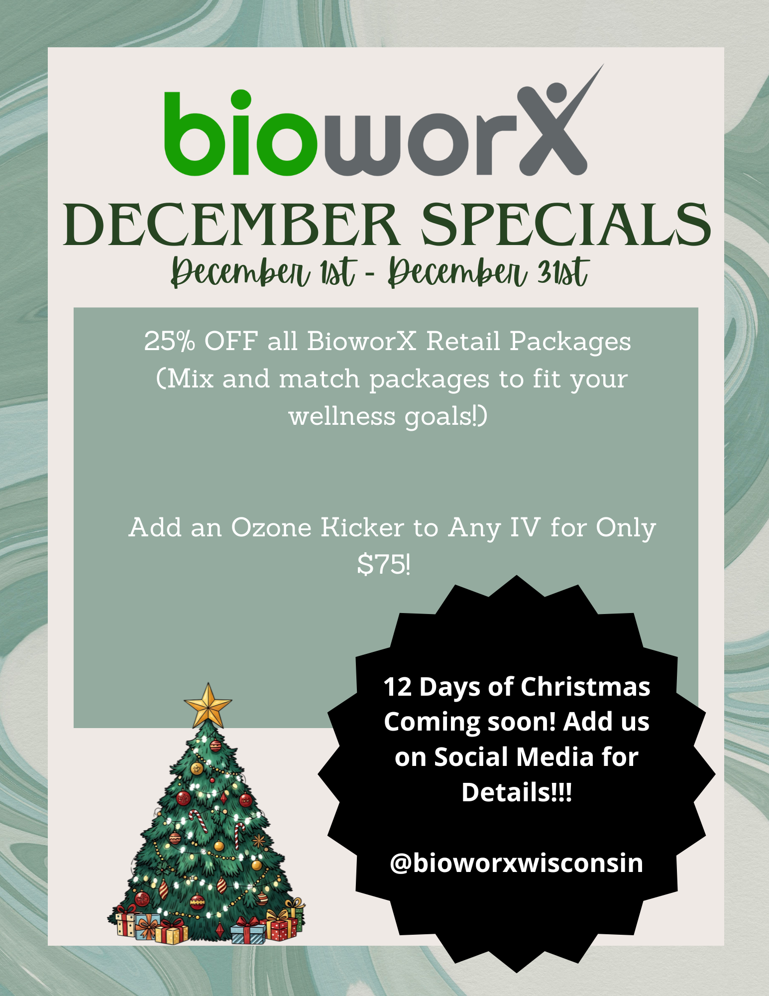 December Monthly Specials